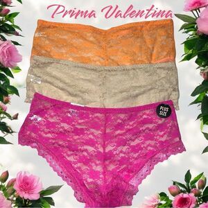 Prima Valentina 3 pack 3x new lace panties!!